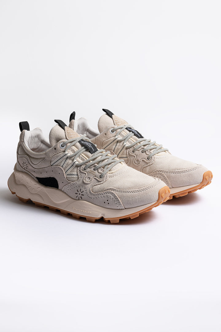 Yamano Suede Cotton Cloth Sneaker Offwhite