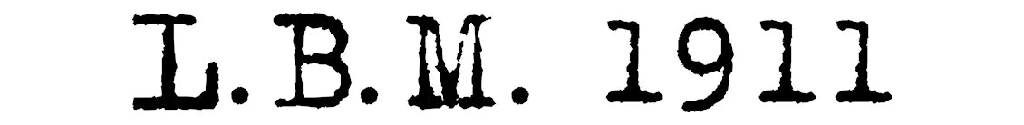 L.B.M. 1911