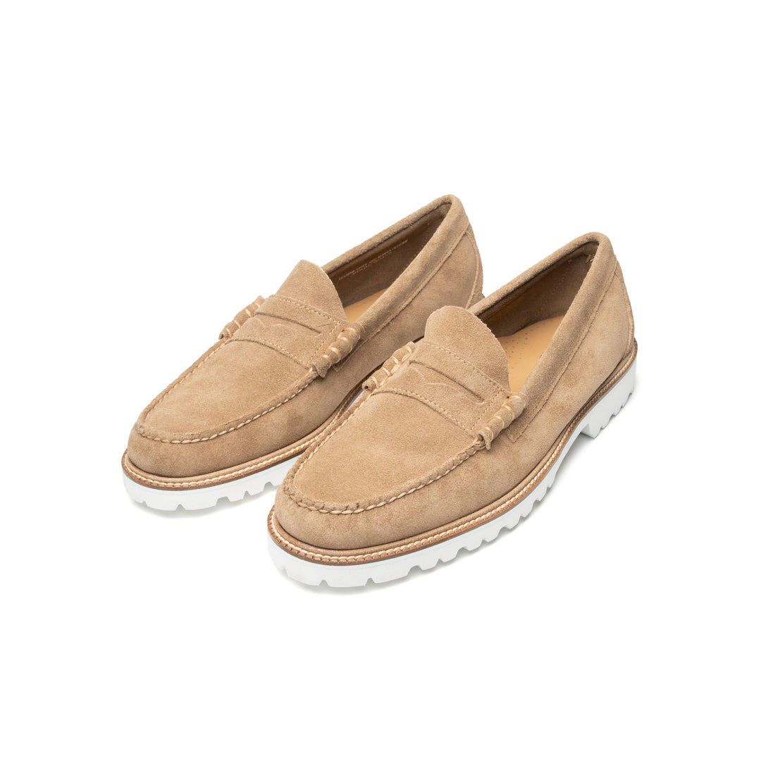 90 LARSON SUEDE LOAFERS L.BROWN