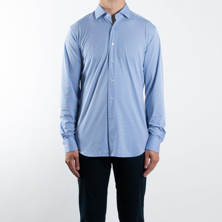 ACTIVE SOLID SHIRT 006 TEXTURED BLUE