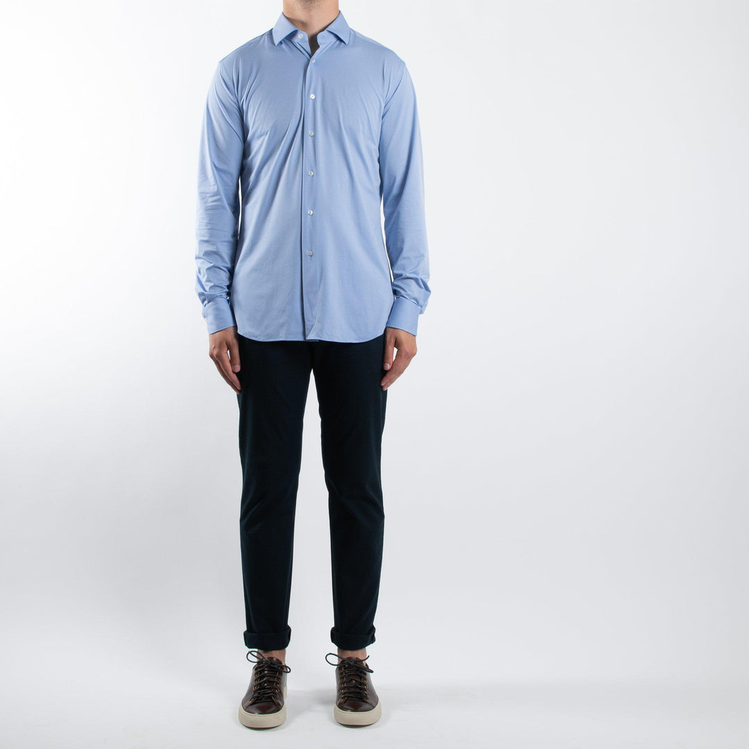 ACTIVE SOLID SHIRT 006 TEXTURED BLUE
