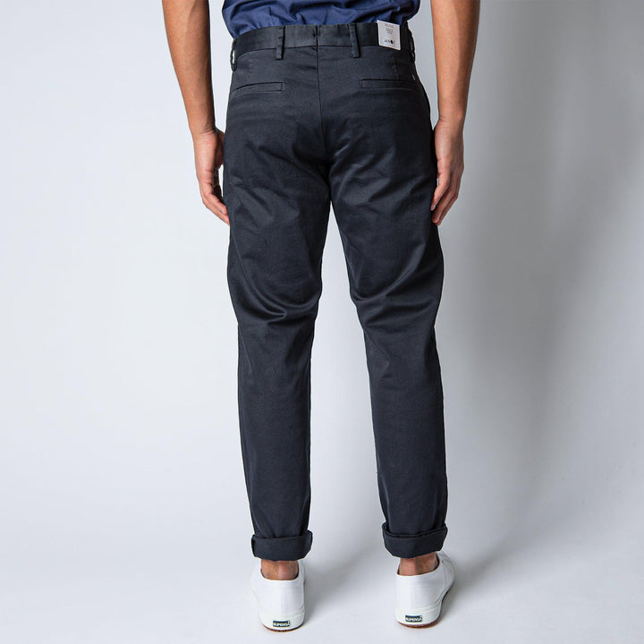 THEO COTTON STRETCH TROUSER NAVY