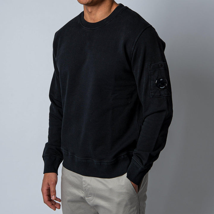Crewneck Cotton Sweater Black