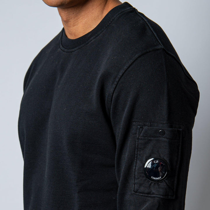 Crewneck Cotton Sweater Black