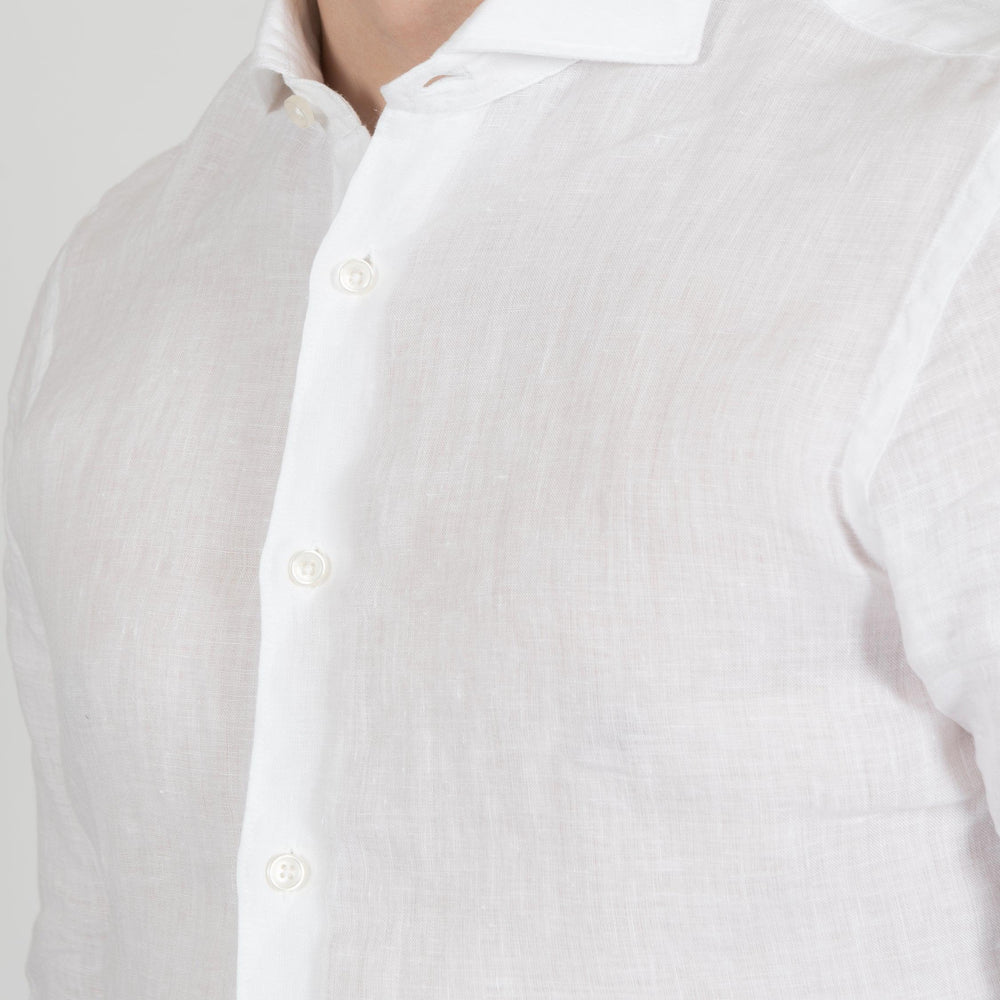 CASUAL LINEN SHIRT WHITE
