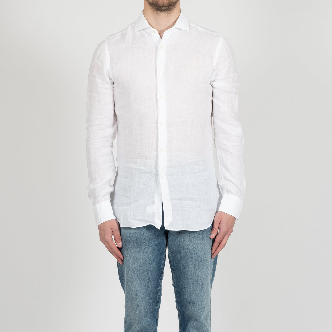 CASUAL LINEN SHIRT WHITE