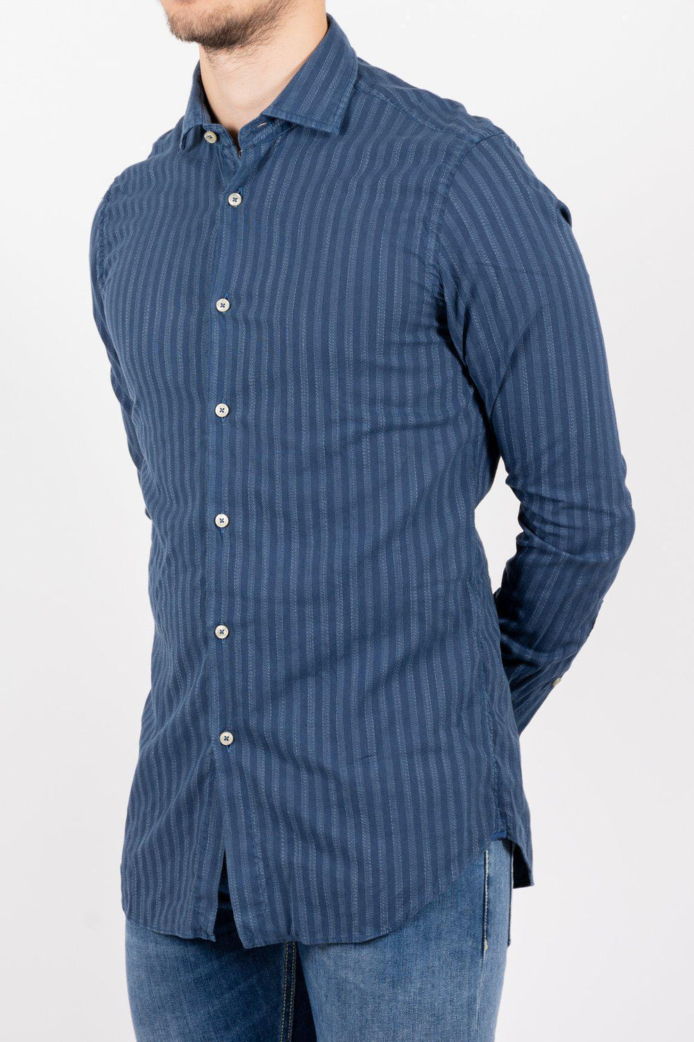 CHAMBRAY STRIPED SHIRT 815 CHAMBRAY