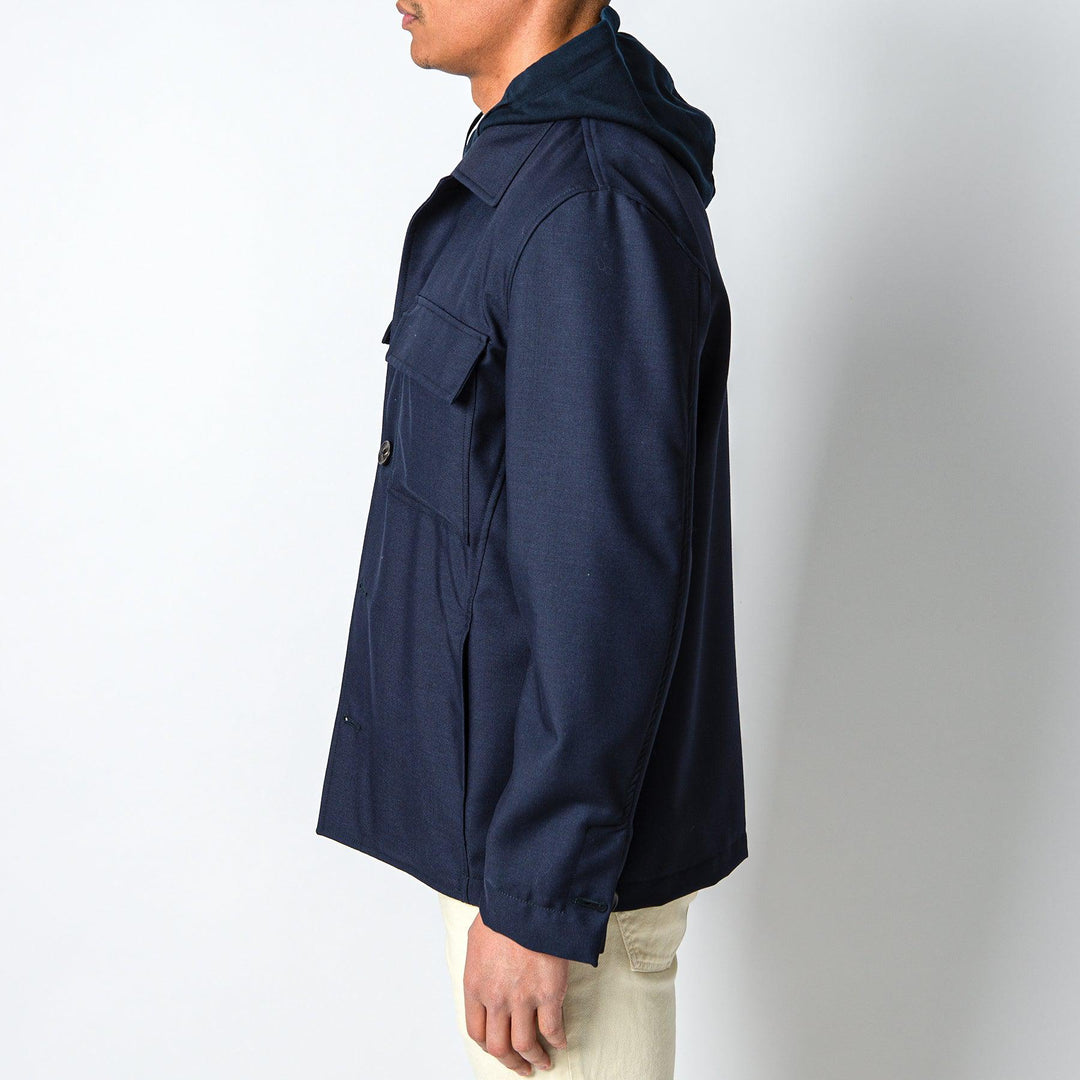 UGO LUXURY OVERSHIRT NAVY