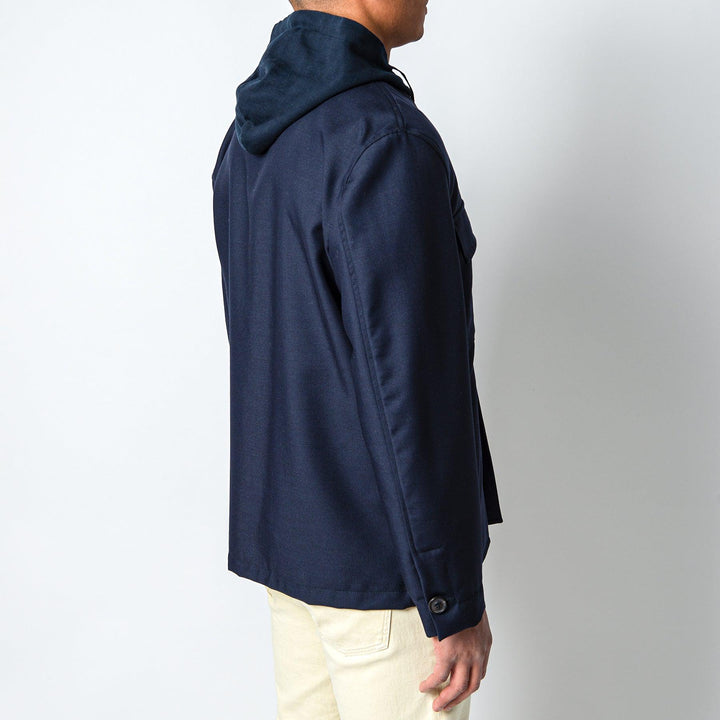 UGO LUXURY OVERSHIRT NAVY