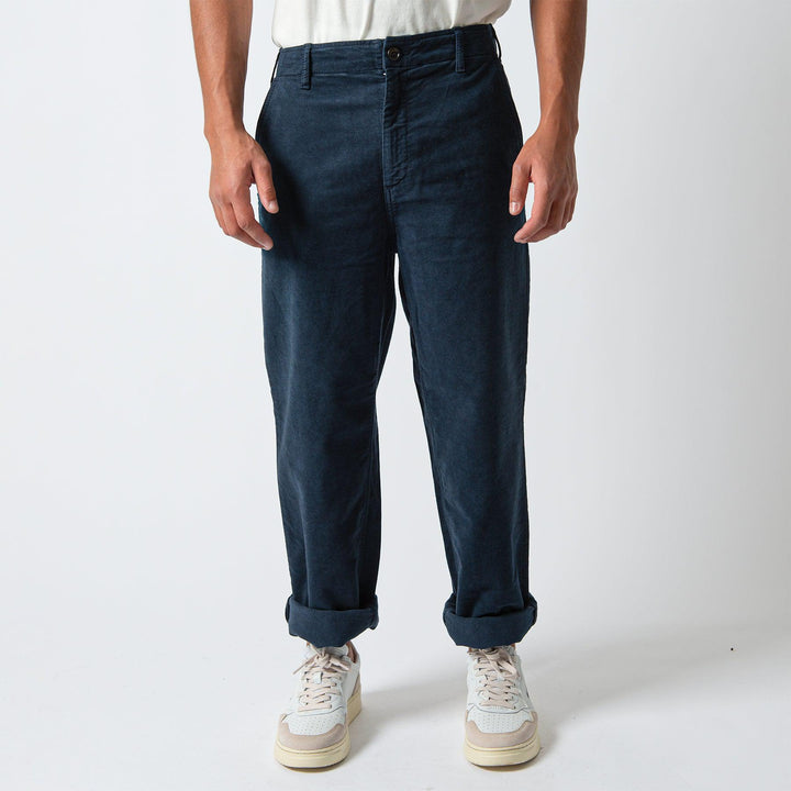 New England P'S Fustagno Garment Dyed Navy Blue