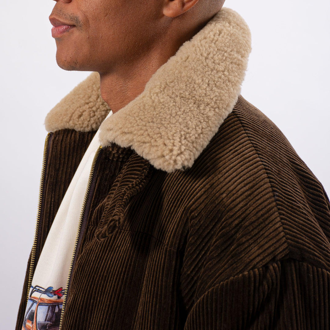 LE BLOUSON VELOURS CÙTELÈ BROWN