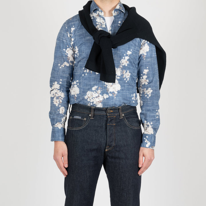 FLOWER MELANGE SHIRT PRINT