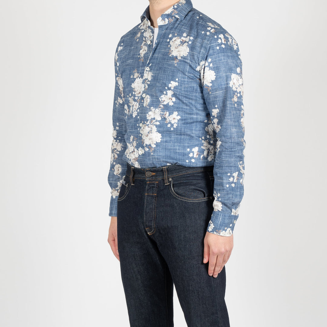 FLOWER MELANGE SHIRT PRINT