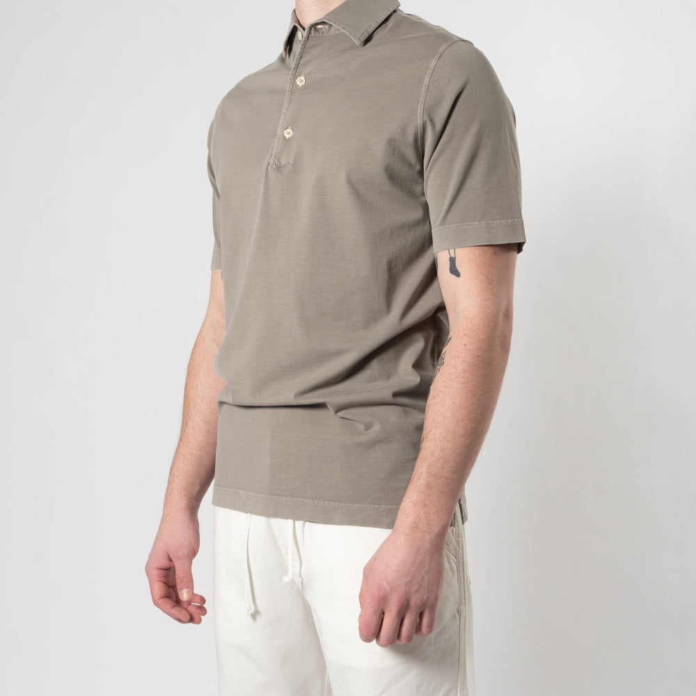 JERSEY PIQUE POLO SS TAUPE