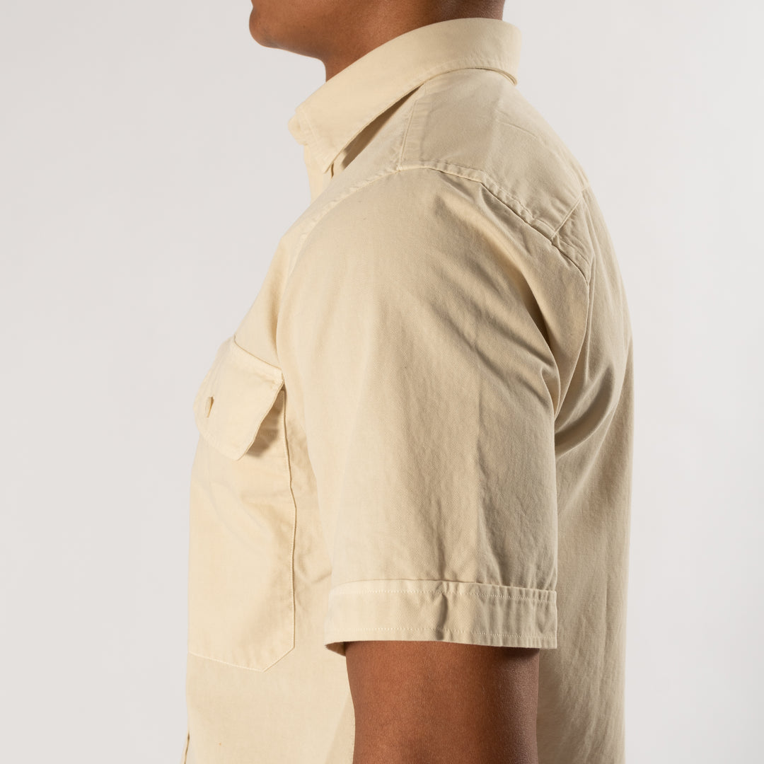 SHORT SLEEVE SHIRT WITH POCKETS BEIGE