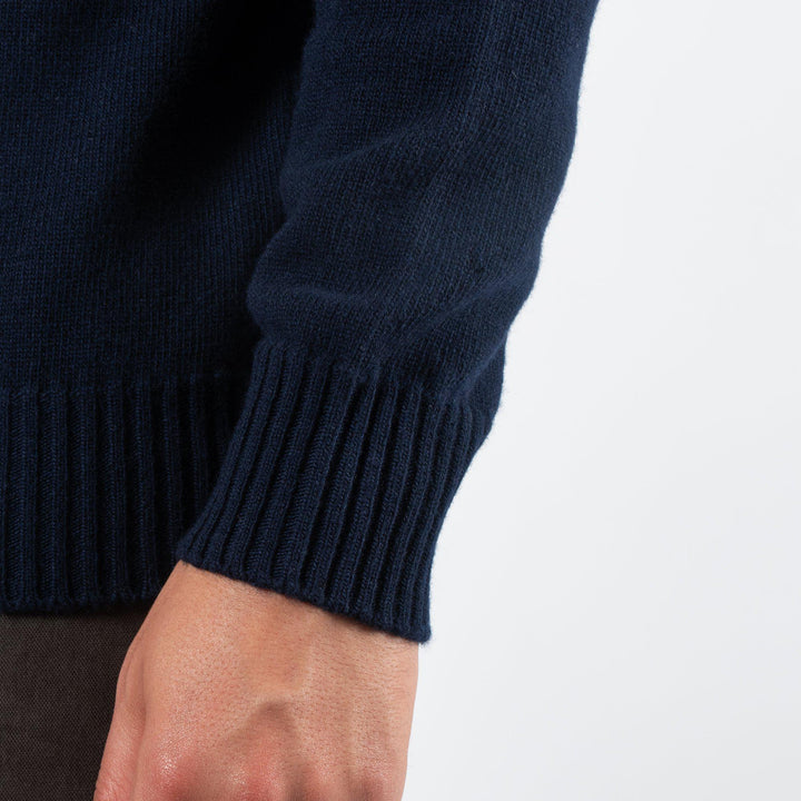 KNITTED SWEATER WITH ANCHOR NAVY