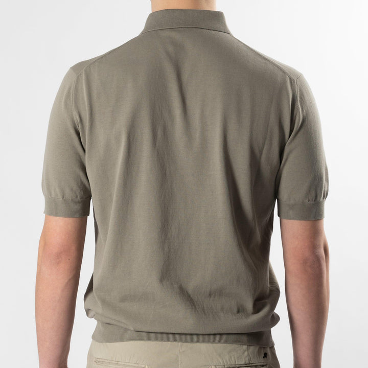 LUXURY COTTON POLO SS TAUPE