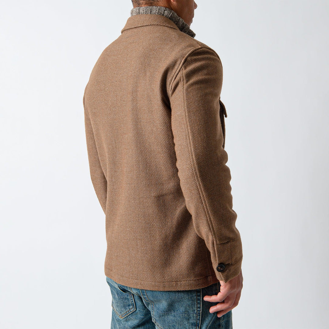 Garment Dyed Hybrid Jacket Brown