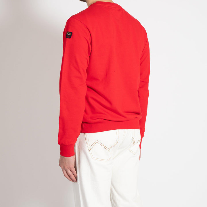 MEN'S KNITTED ROUNDNECK C.W. COTTON RED