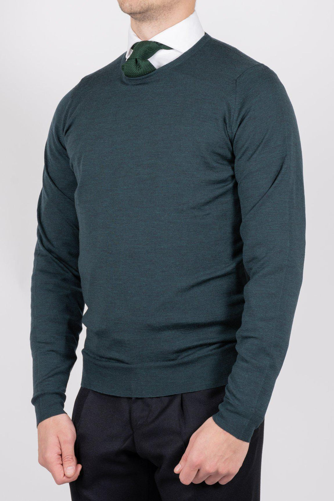 MERINO CREW NECK PULLOVER GRÖN