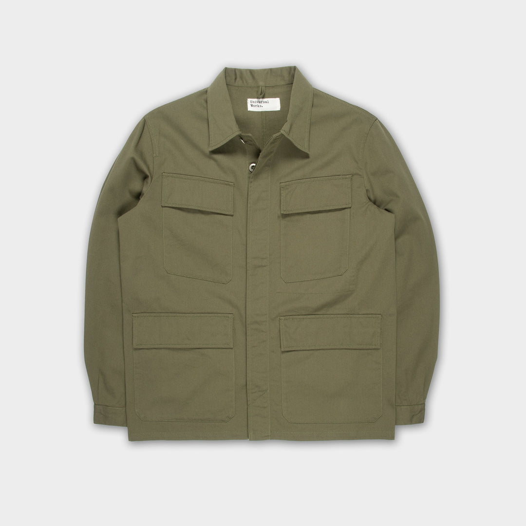MW TWILL FATIGUE JACKET LIGHT OLIVE