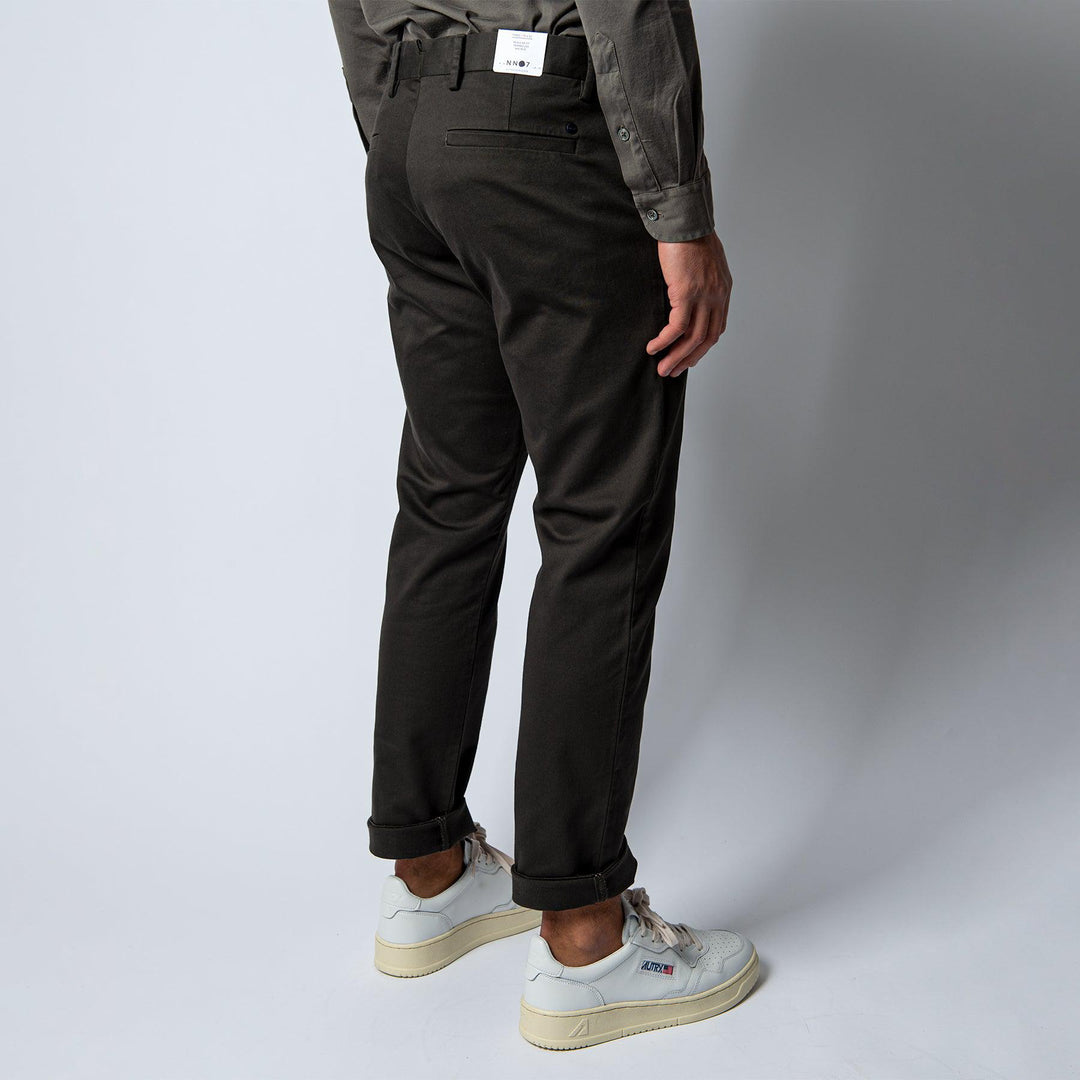 Theo Cotton Stretch Trouser Army