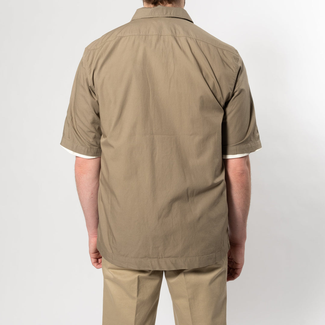 SHORT SLEEVE RIPSTOP SHIRT BEIGE