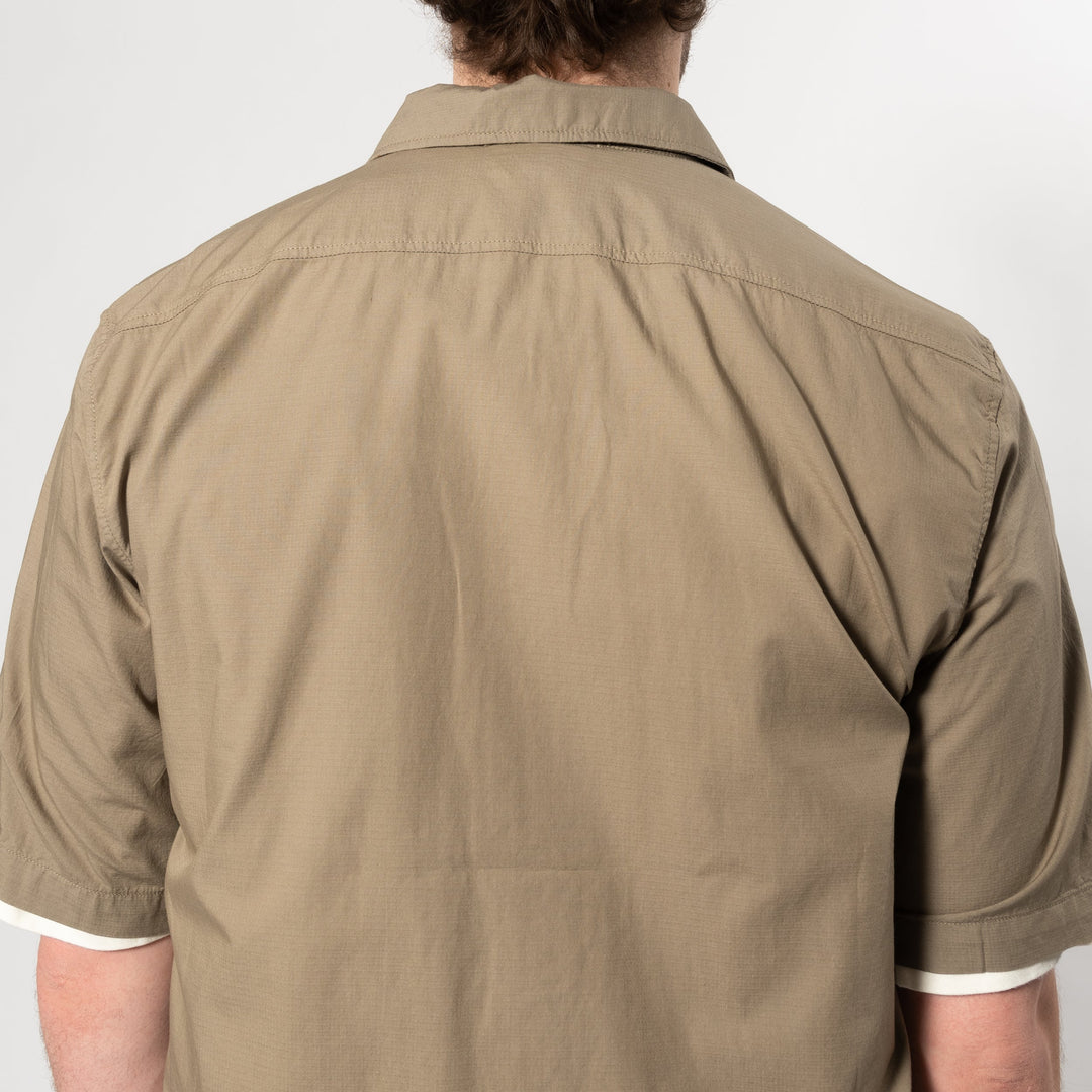 SHORT SLEEVE RIPSTOP SHIRT BEIGE