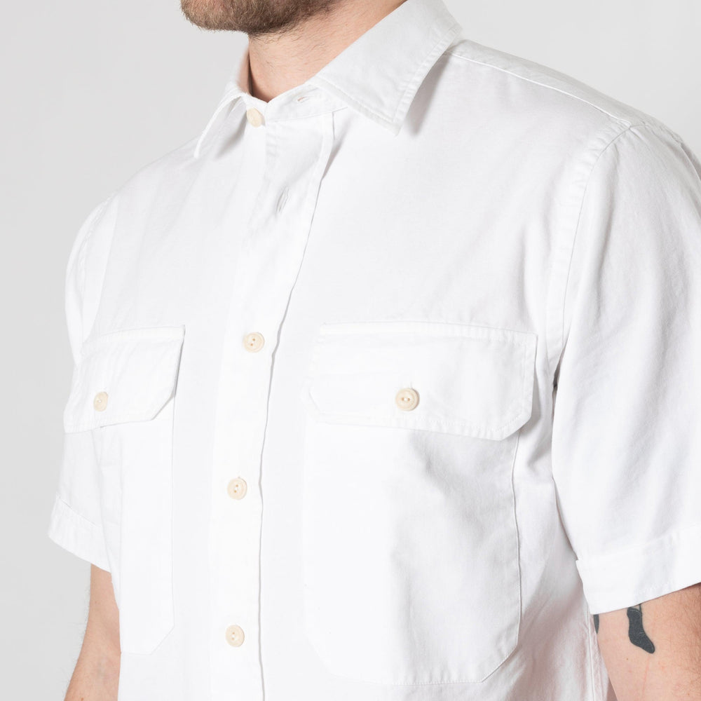 SHORT SLEEVE SHIRT WITH POCKETS WHITE