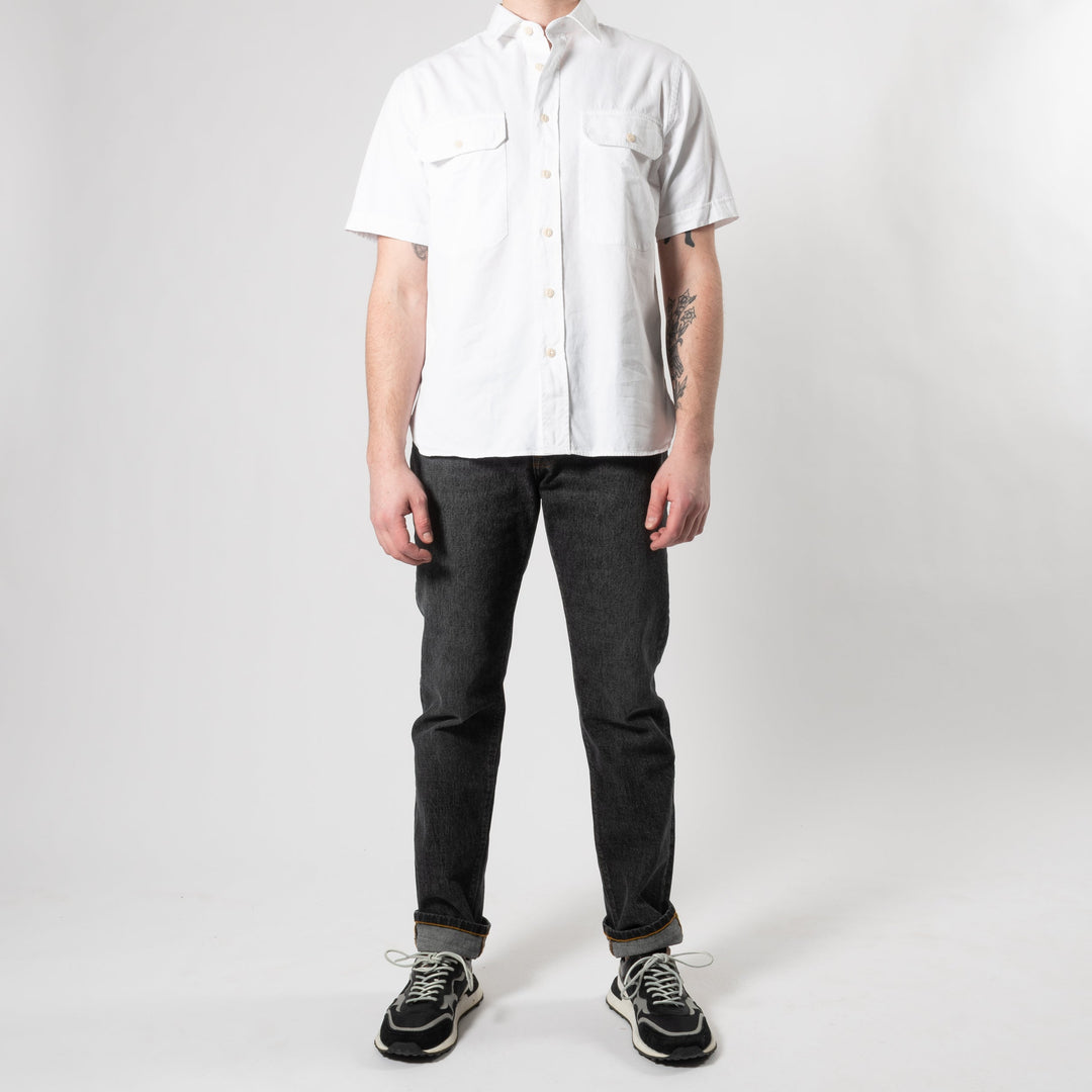 SHORT SLEEVE SHIRT WITH POCKETS WHITE