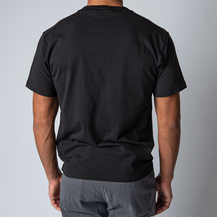 MAGLERIA  GAMENT DYED T-SHIRT BLACK