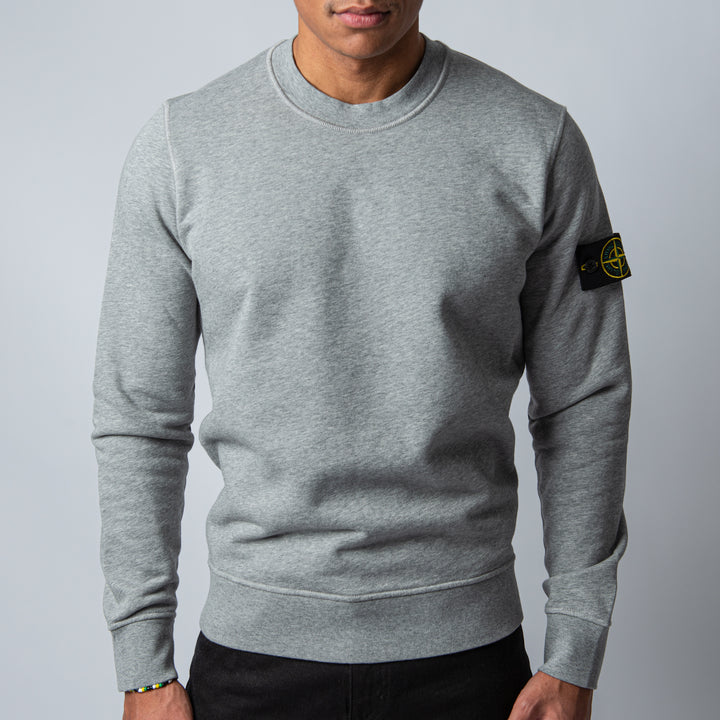 CREWNECK SWEATER MELANGE GREY