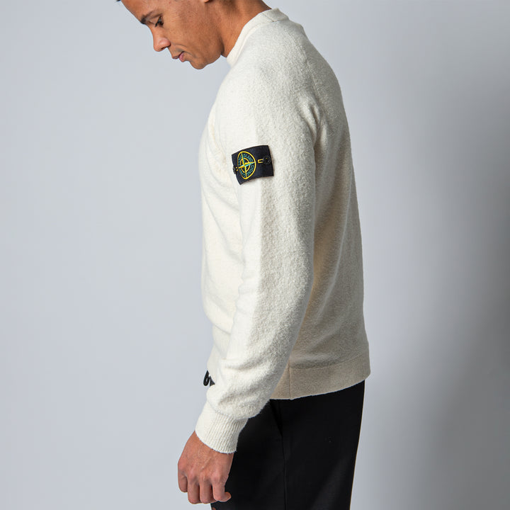 MAGLIA TERRY KNITTED SWEATER NATURAL