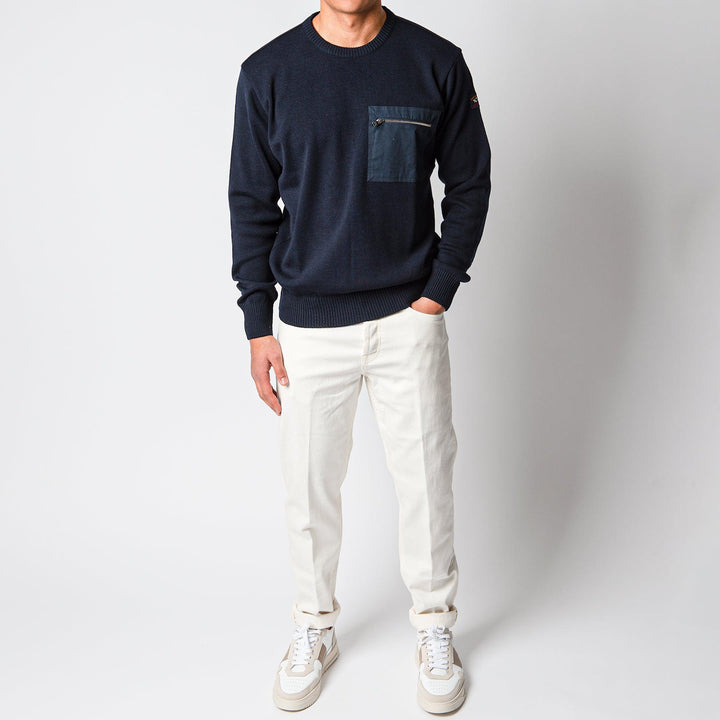 MEN´S KNITTED SWEATER NAVY